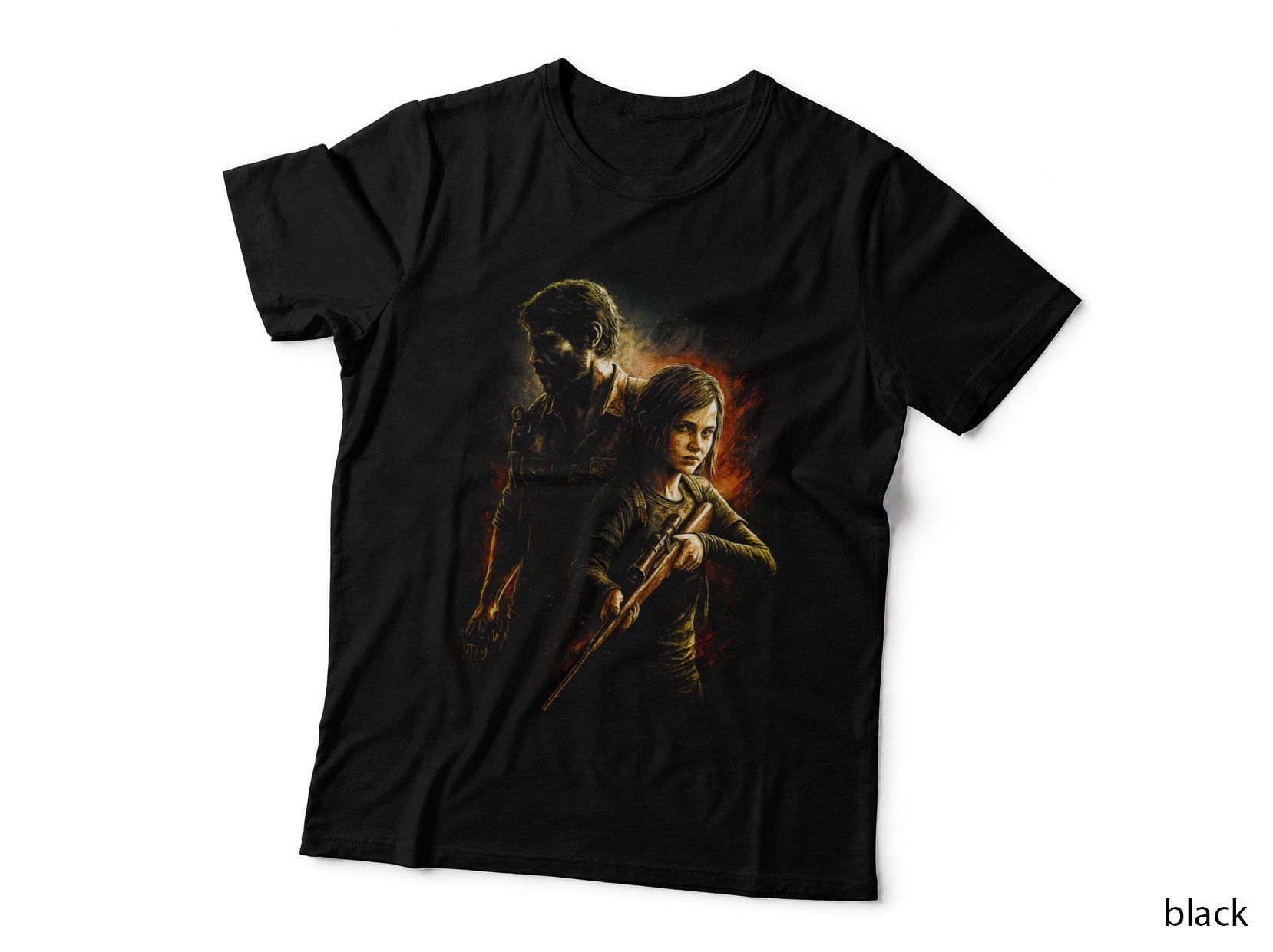 Spear Warrior Fighter T-Shirt, Halftone Video Game Character Graphic Tee