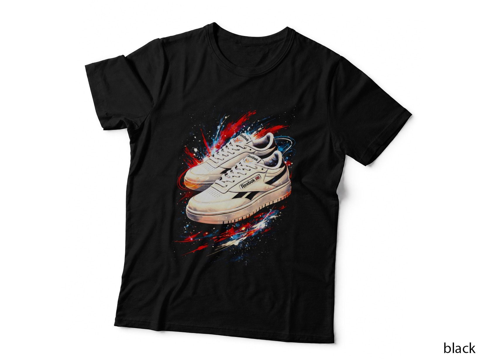 Splash Retro Basketball T-Shirt, Halftone Sneaker Art Graphic Tee