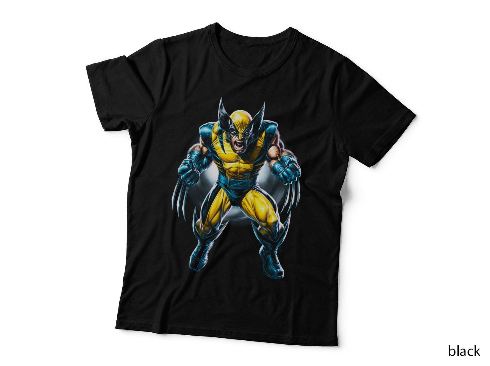 Superhero Halftone T-Shirt, Comic Book Mutant Tee, Action Fighter Shirt