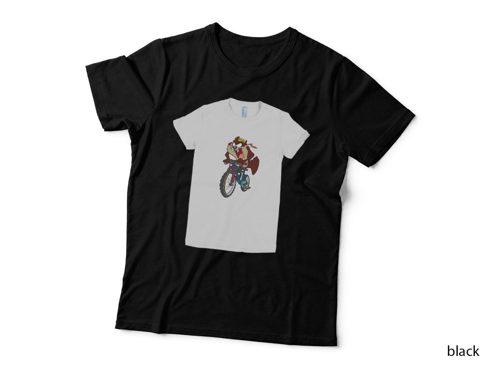 Tasmanian Devil Cartoon Character Cycling T-Shirt