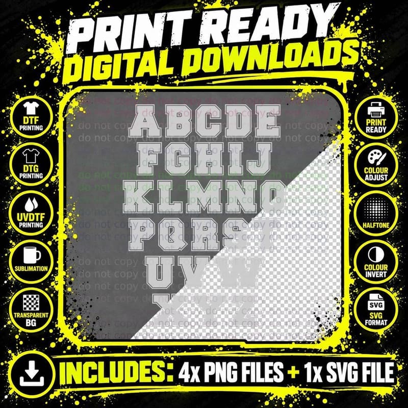 Abcdefghijklmnopqrstuvwxyz Basketball T-Shirt Png SVG Digital Bundle