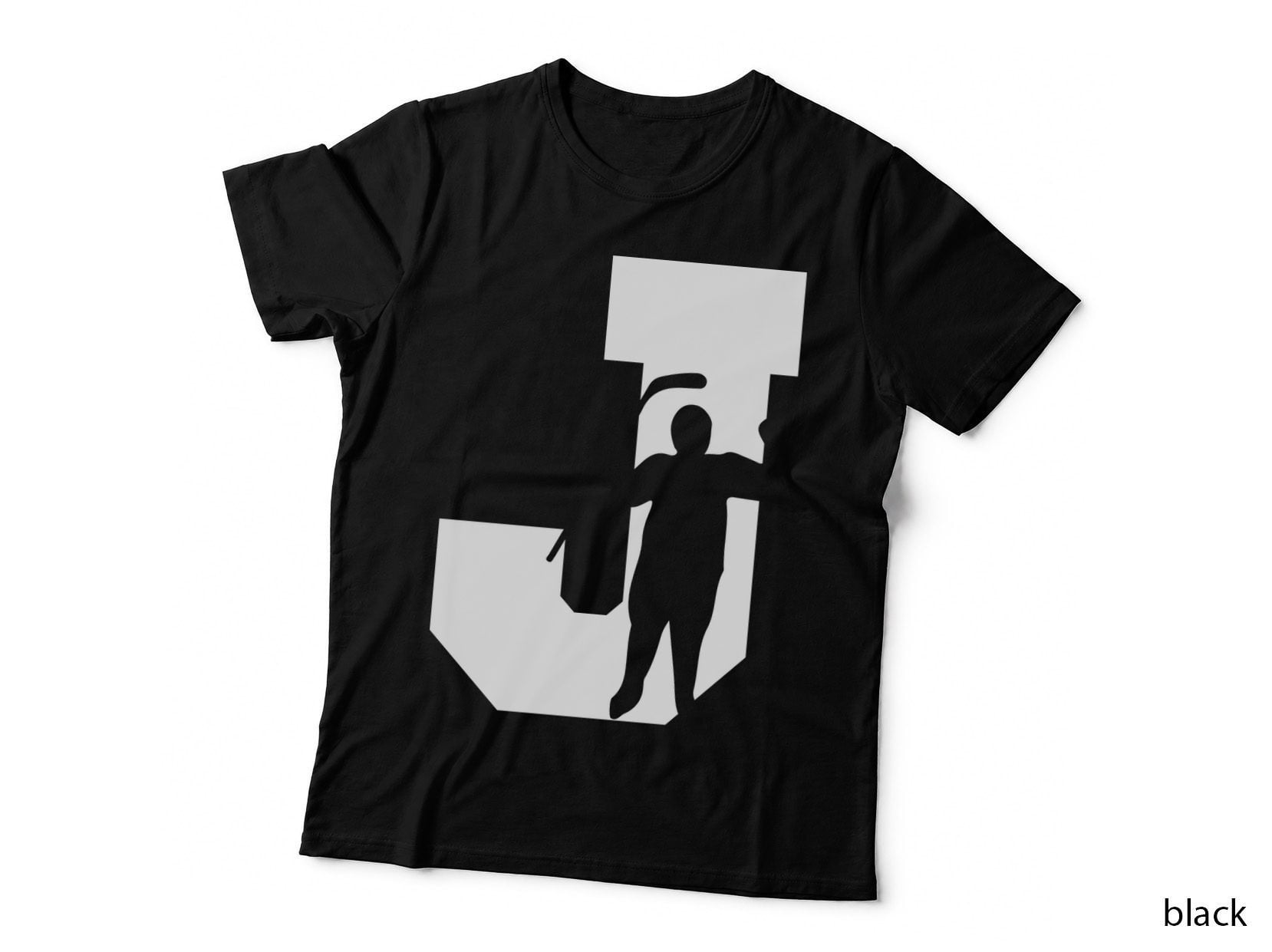 Abstract Figure in Geometric Shapes Hockey T-Shirt, Hockey Graphic Tee