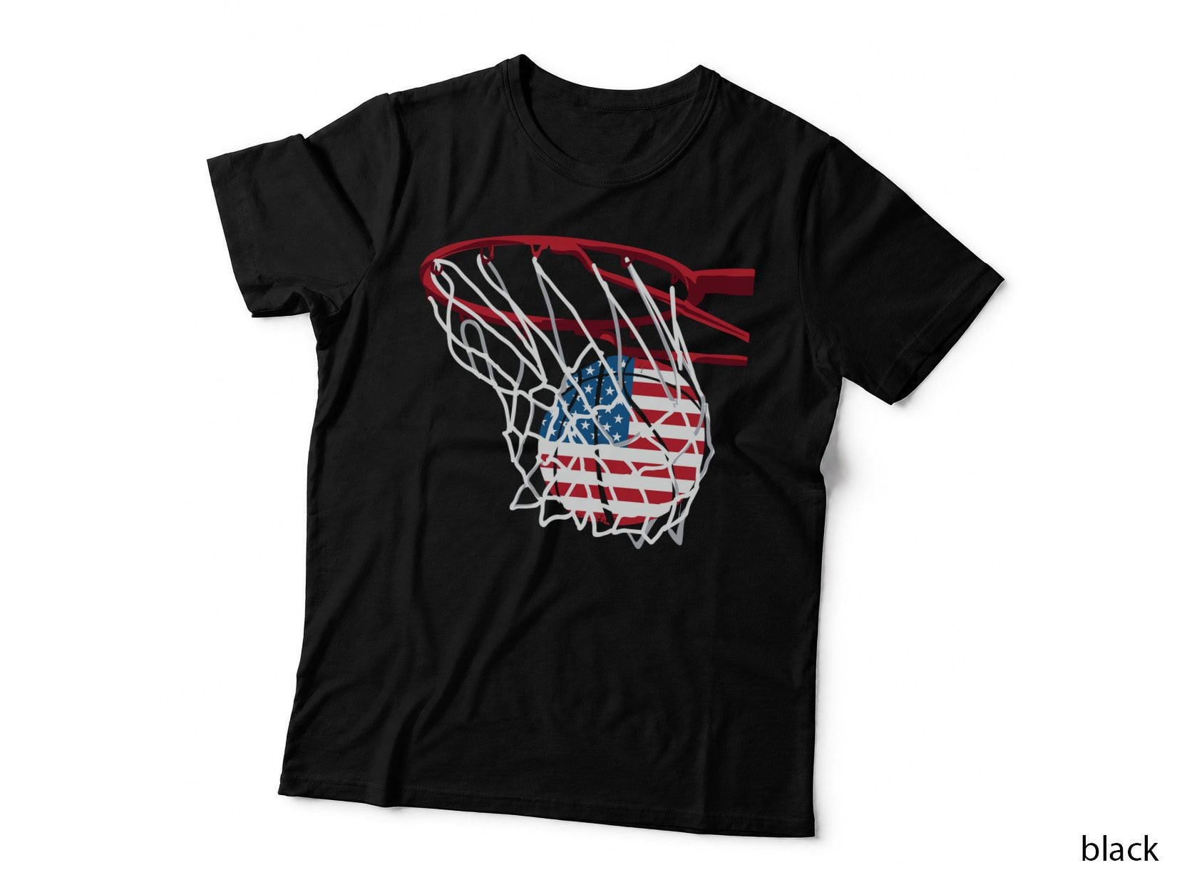 American Basketball Net Basketball T-Shirt, Basketball Graphic Tee
