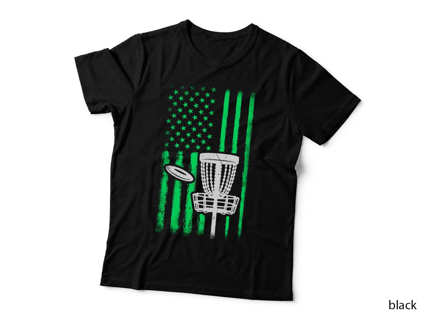 American Disc Golf Flag Disc Golf T-Shirt, Disc Golf Graphic Tee