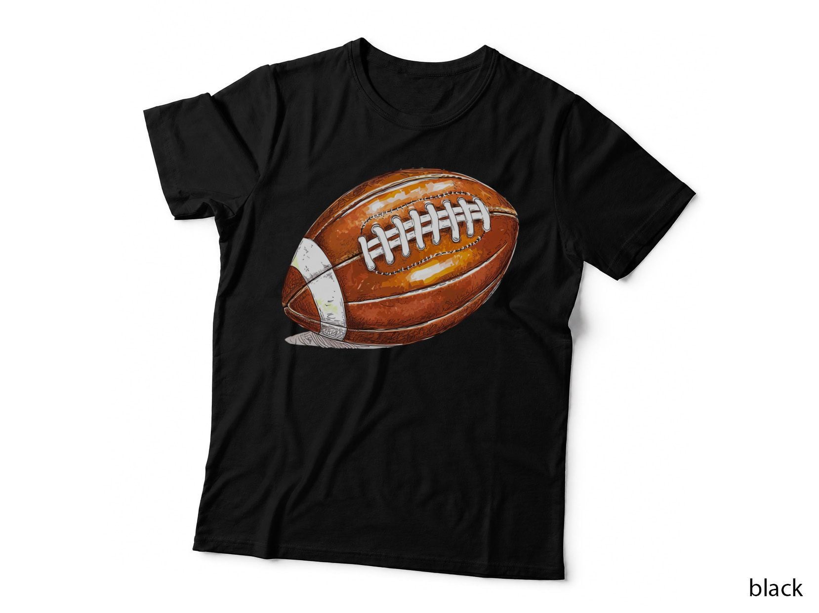 American Football Illustration Football T-Shirt, Football Graphic Tee