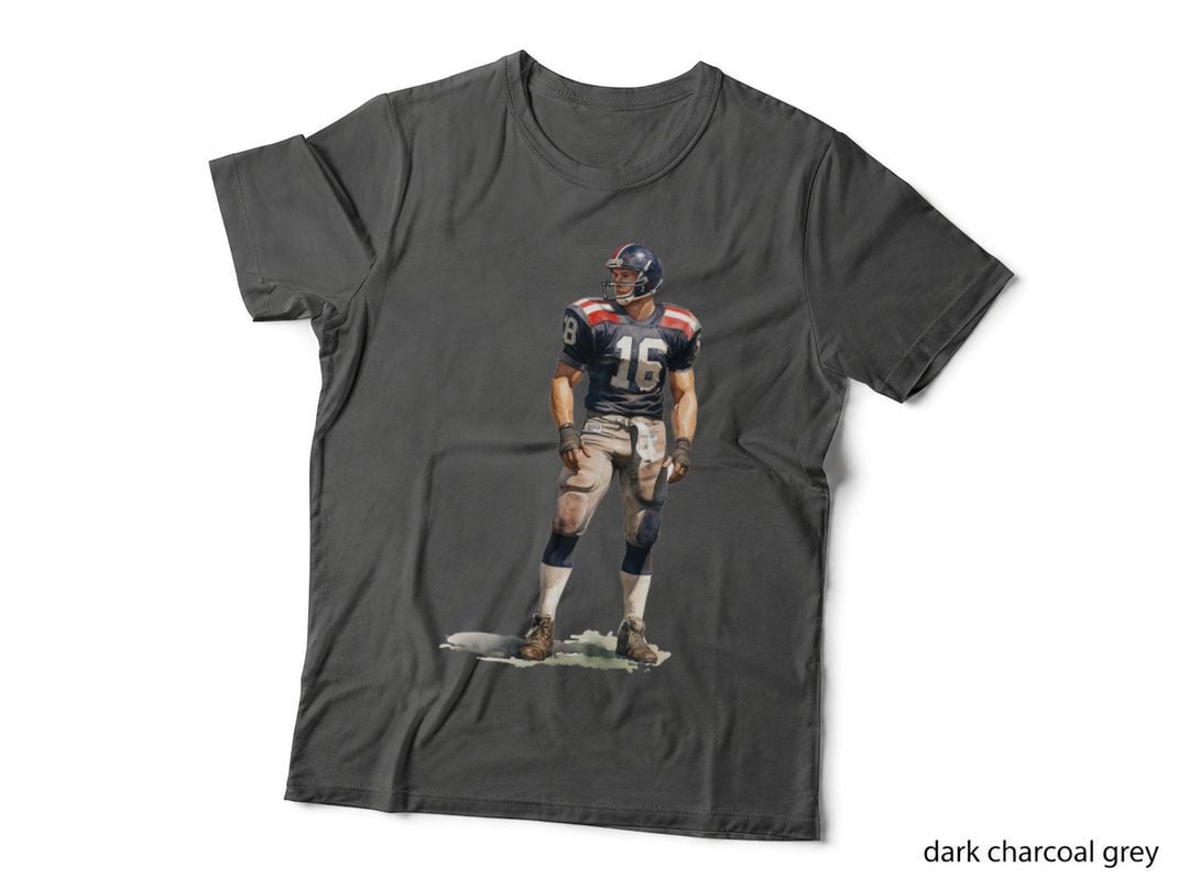 American Football Player in Uniform Football T-Shirt, Football Graphic Tee