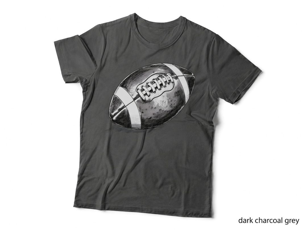 American Football Sketch Football T-Shirt, Football Graphic Tee