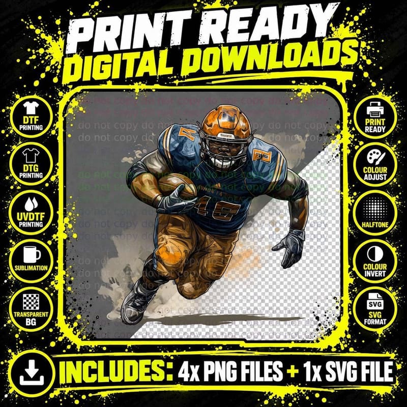 Ayudu La Orba Football T-Shirt, Football Player Running Png SVG Digital Bundle