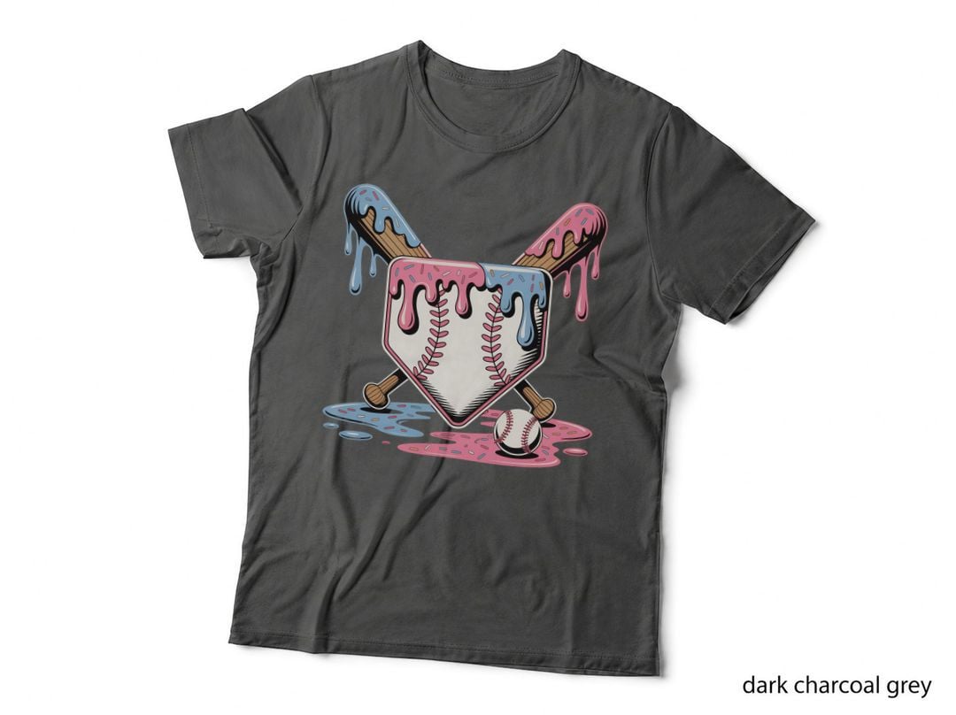 Baseball Bats Donuts Melting Softball T-Shirt, Softball Graphic Tee