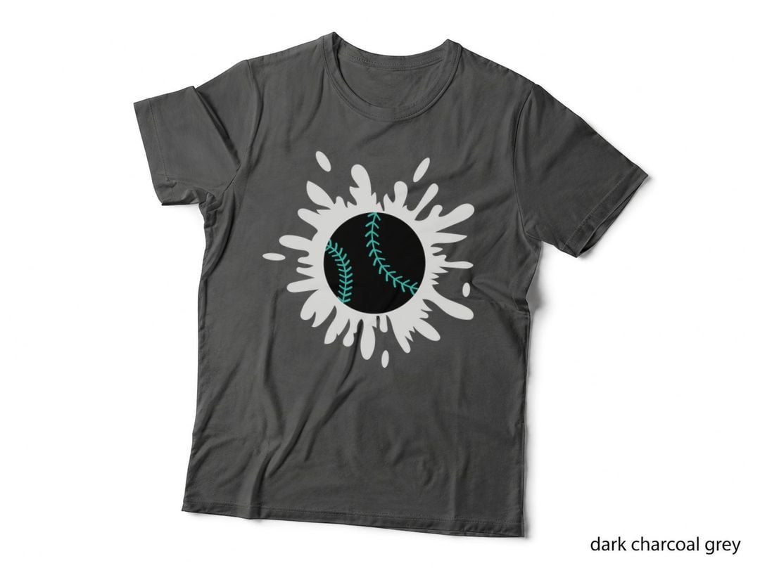 Baseball Splatter Graphic Baseball T-Shirt, Baseball Graphic Tee