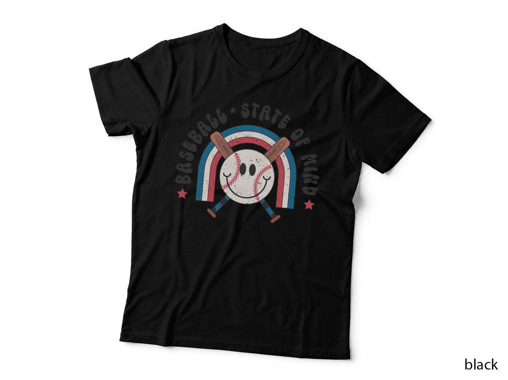 Baseball State of Mind Baseball T-Shirt, Baseball-Themed Graphic with Graphic
