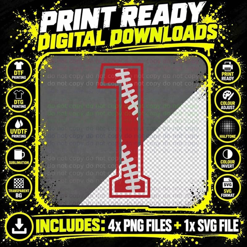 Baseball-Themed Graphic Baseball T-Shirt Png SVG Digital Bundle