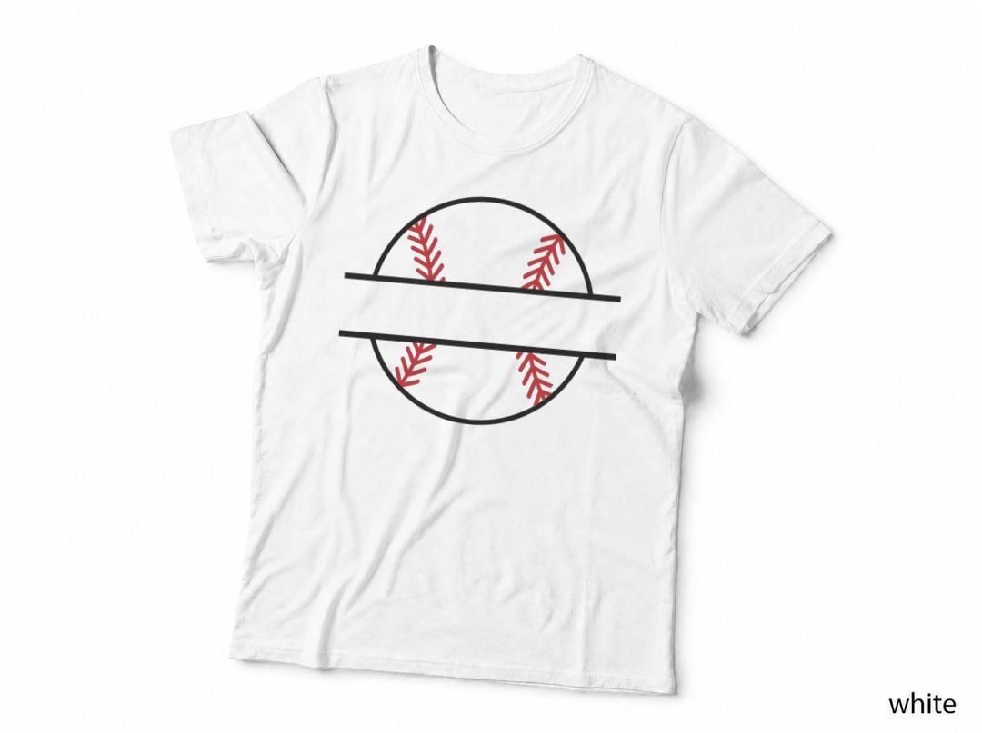 Baseballs in Circles Baseball T-Shirt, Baseball Graphic Tee, Cute Baseball Shirt