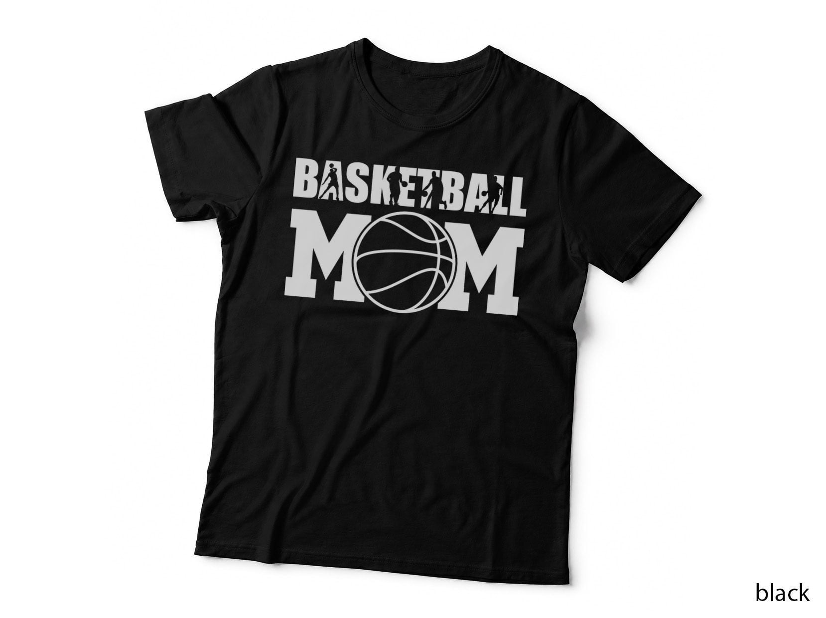 Basketball Mom Basketball T-Shirt, Basketball Mom Silhouette Graphic Tee