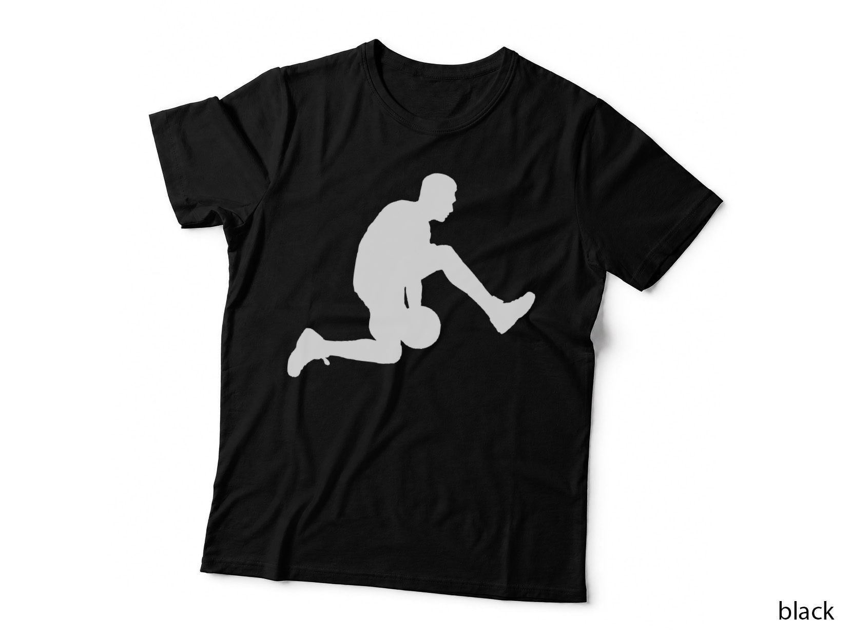 Basketball Player Silhouette Dribbling Basketball T-Shirt