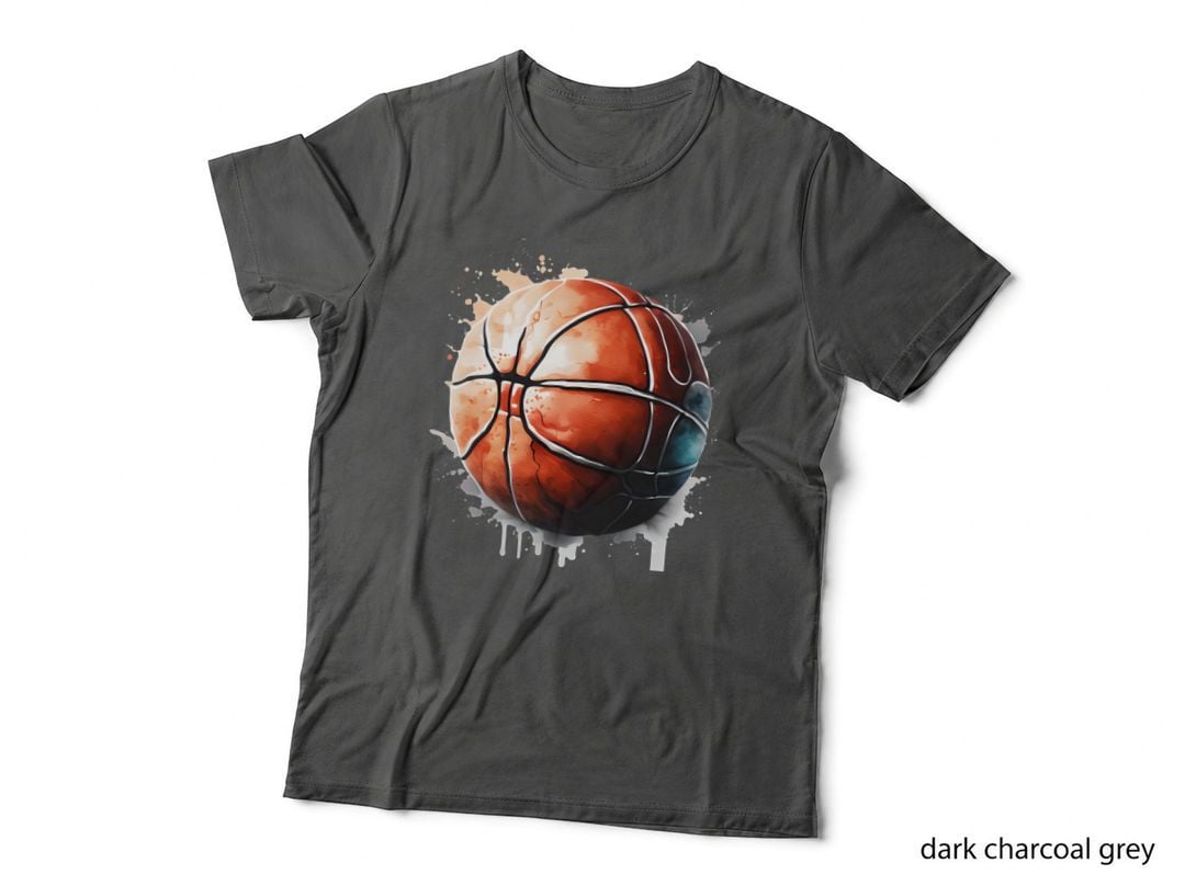 Basketball Splatter Art Basketball Design T-Shirt, Basketball Graphic Tee