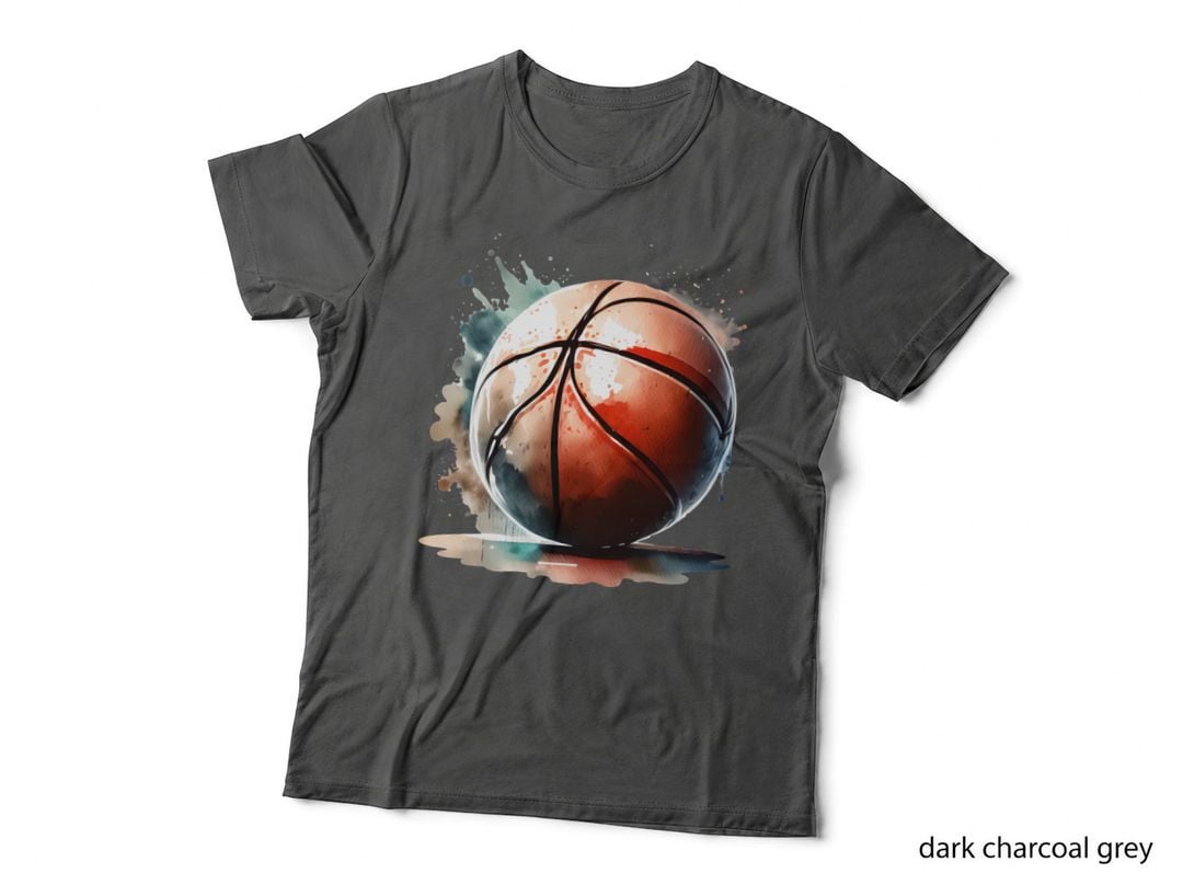 Basketball Splatter Art Basketball T-Shirt, Basketball Graphic Tee