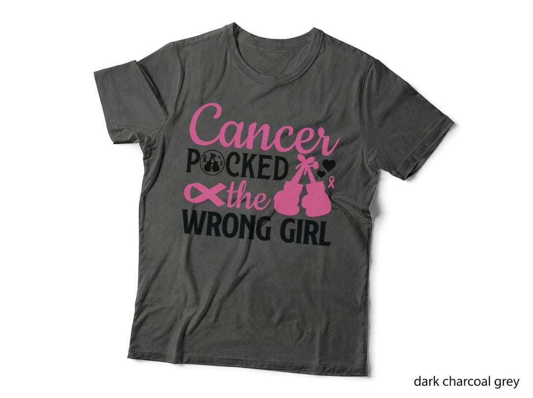 Cancer Picked the Wrong Girl Breast Cancer T-Shirt