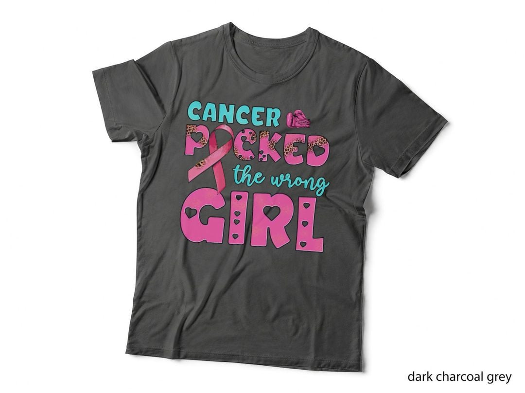 Cancer Rocked the Wrong Girl Breast Cancer T-Shirt