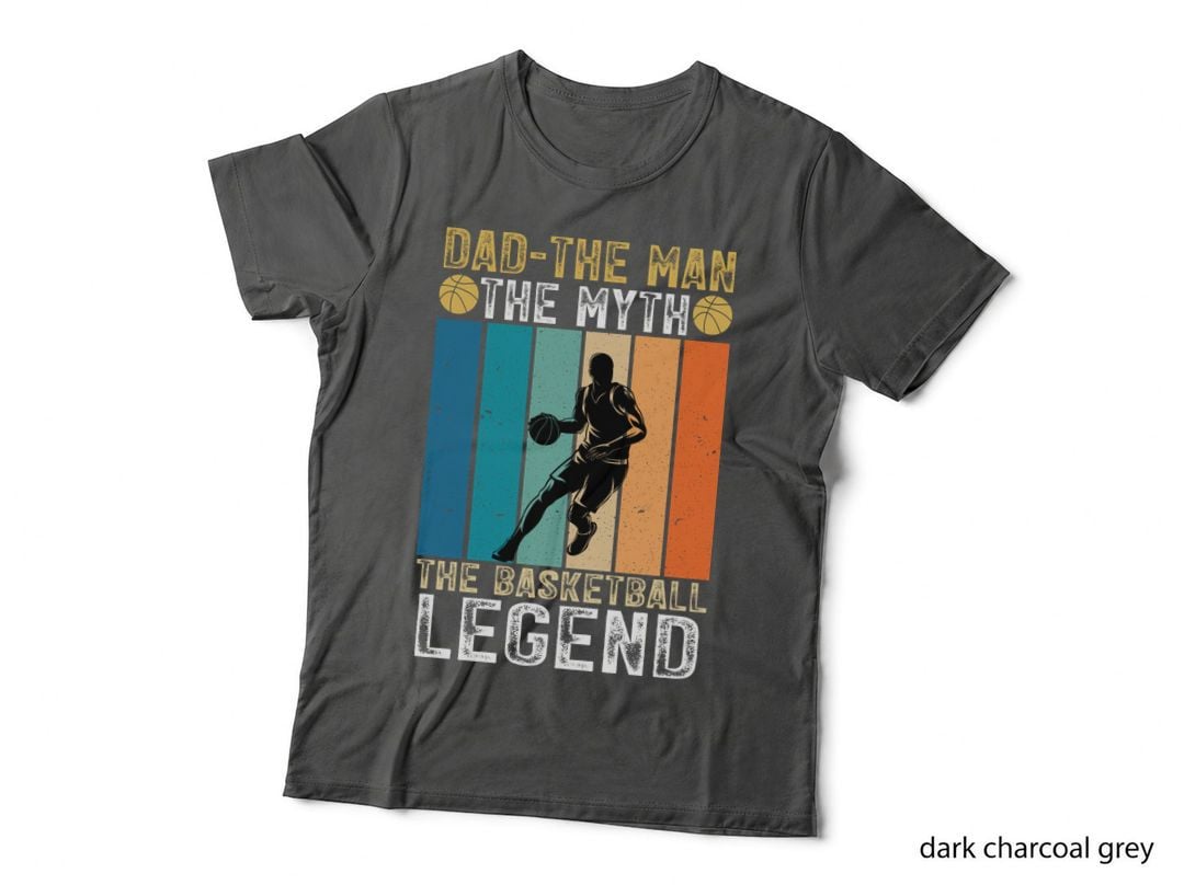 Dad-The Man the Myth the Basketball Legend Fathers Day T-Shirt