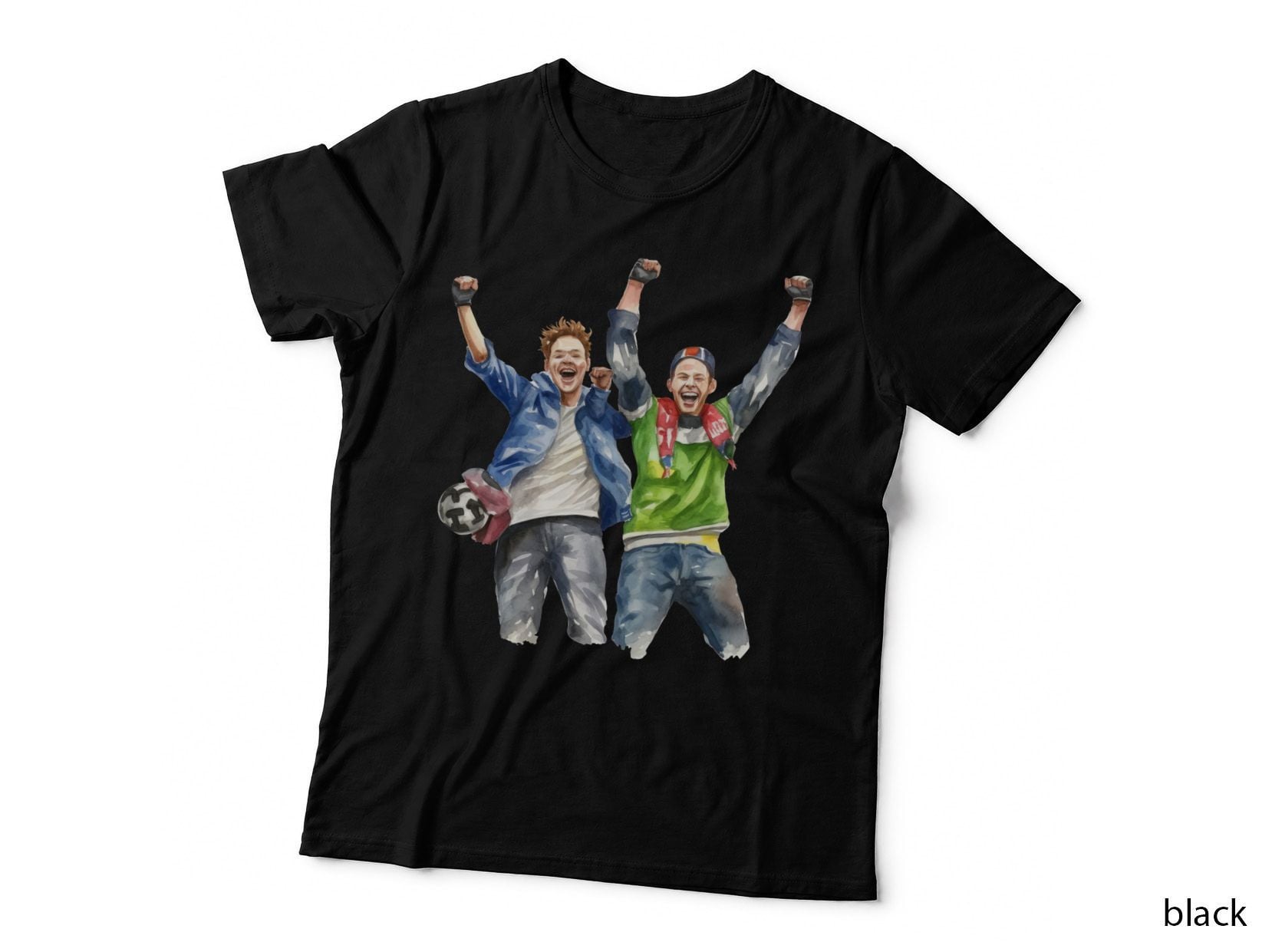 Excited Soccer Fans Celebrating Football T-Shirt, Football Graphic Tee