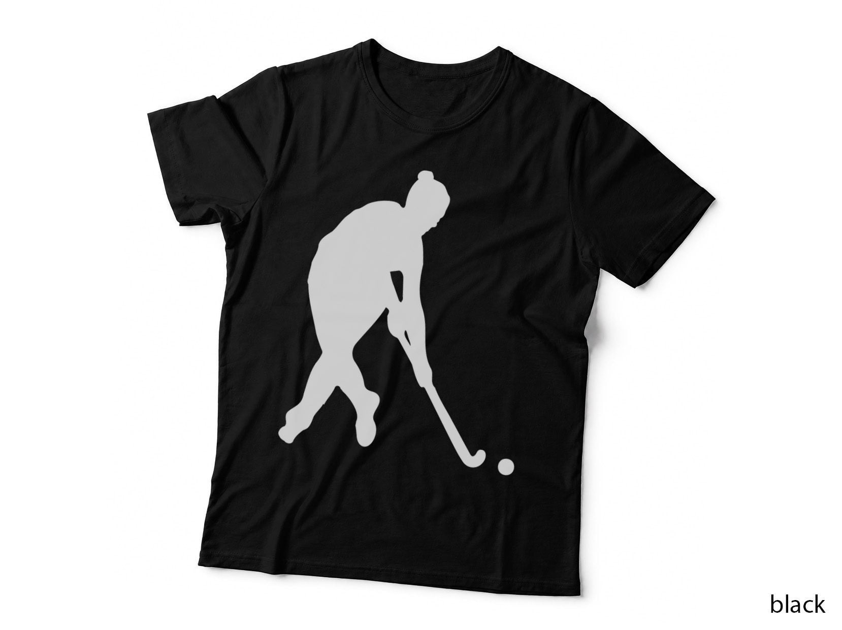 Field Hockey Player Silhouette Hockey Art T-Shirt, Hockey Graphic Tee