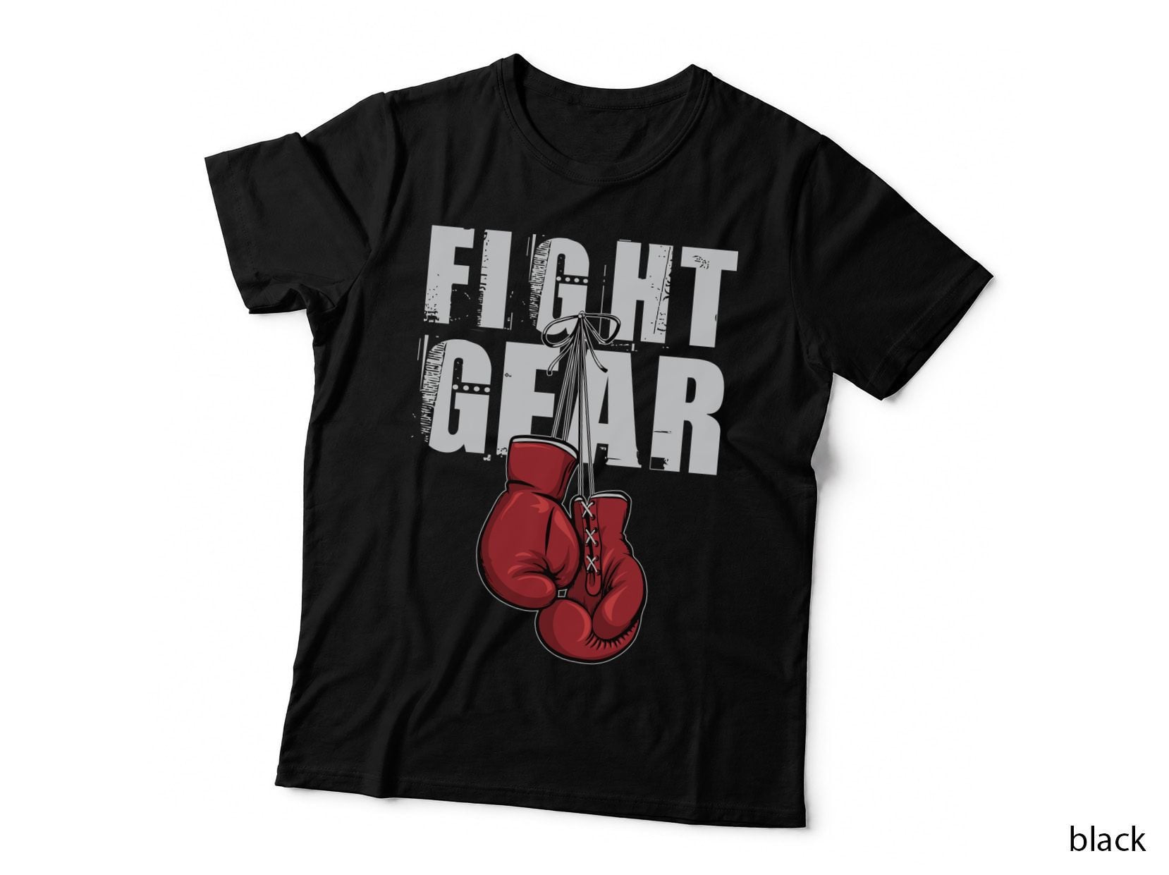Fight Gear Boxing T-Shirt, Boxing Gloves Hanging Graphic Tee, Boxing Lover Shirt