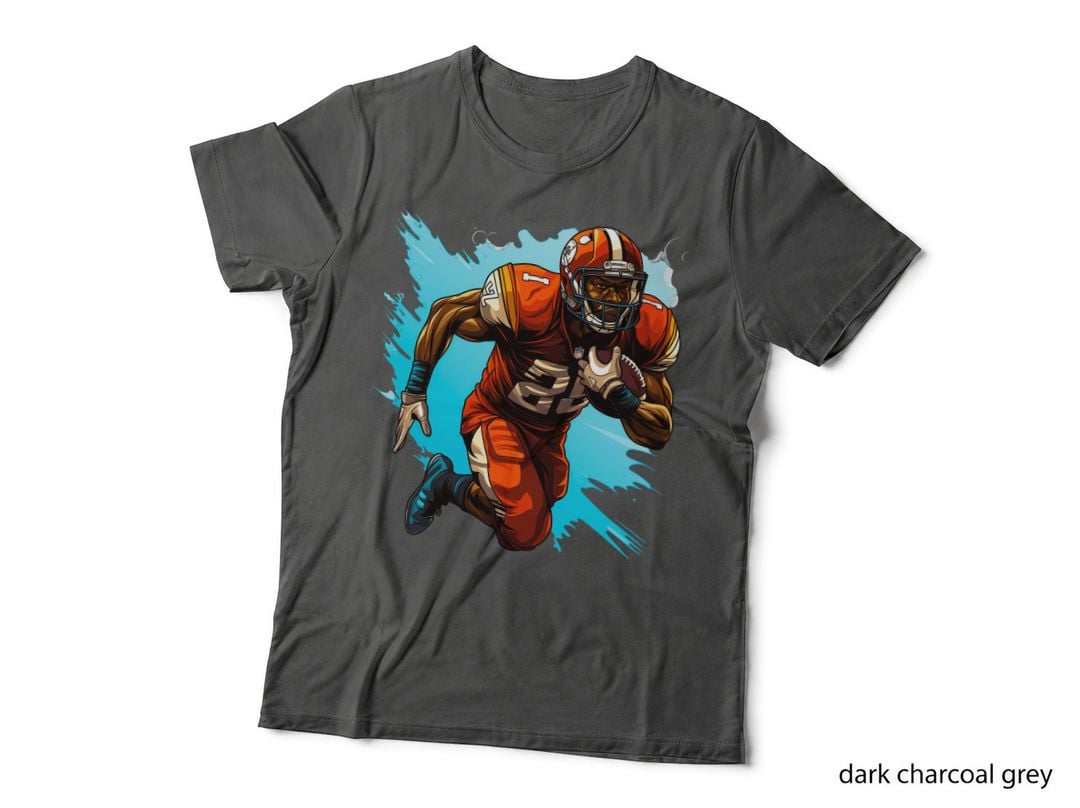 Football Player Running with Ball Football Edition T-Shirt
