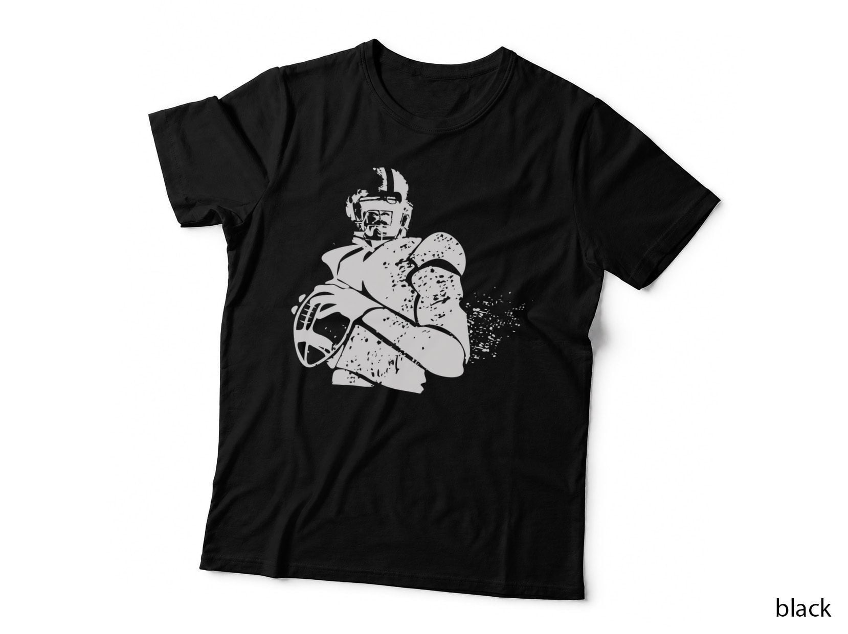 Football Player in Action Basketball T-Shirt, Basketball Graphic Tee