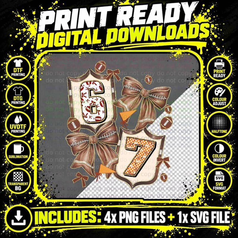 Football-Themed Birthday Celebration Football T-Shirt Png SVG Digital Bundle