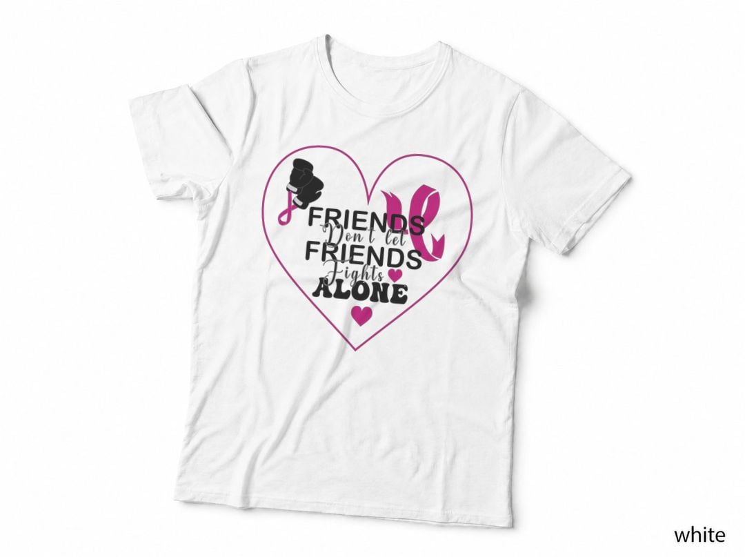 Friends Don't Let Friends Fights Alone Breast Cancer T-Shirt
