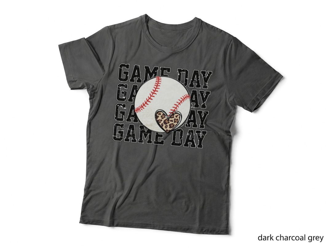 Game Day Baseball T-Shirt, Baseball Heart Graphic Tee