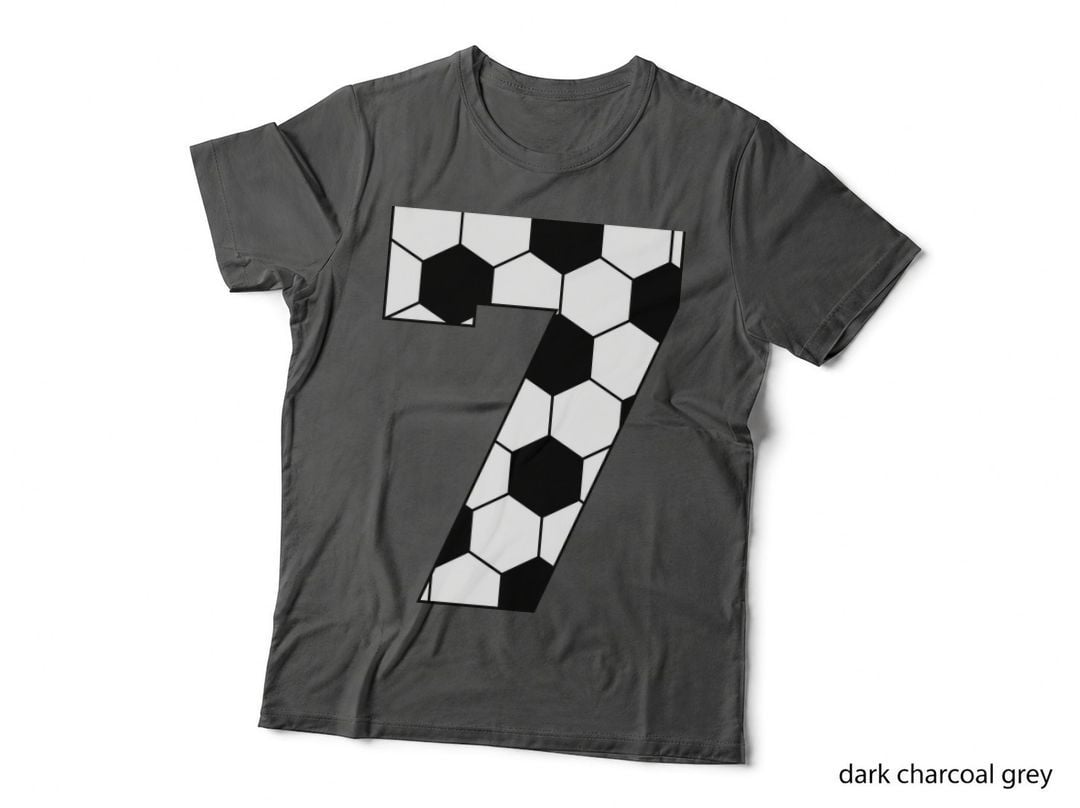 Geometric Hexagon Pattern Soccer Design T-Shirt, Soccer Graphic Tee
