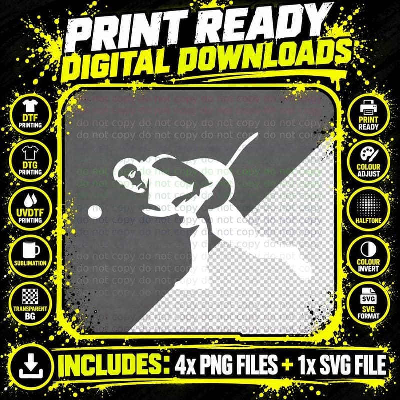 Golf Swing Silhouette Hockey T-Shirt, Hockey Graphic Tee Png SVG Digital Bundle