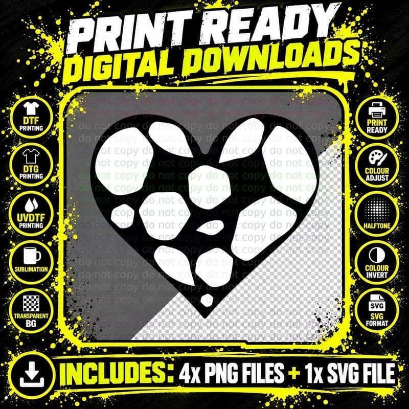 Heart-Shaped Stone Pattern Basketball T-Shirt Png SVG Digital Bundle