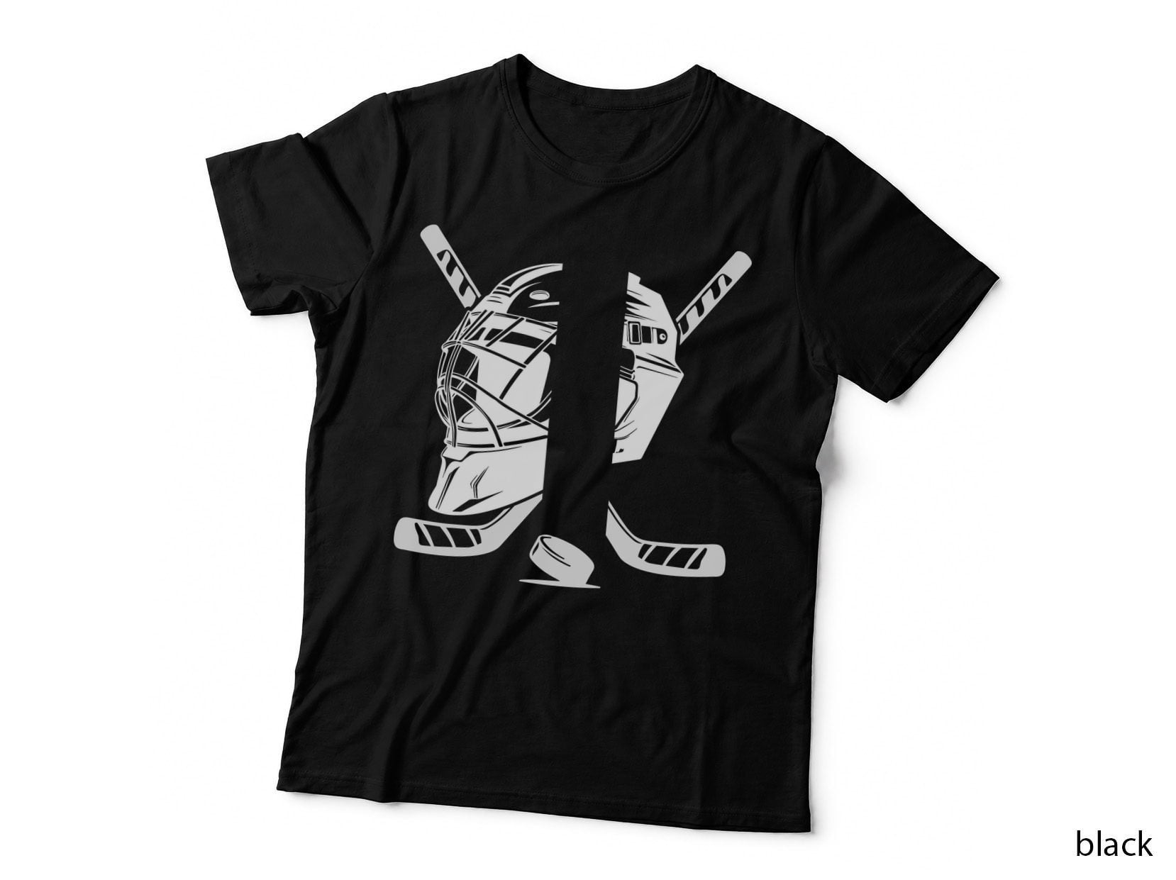 Hockey Goalie Gear Silhouette Hockey T-Shirt, Hockey Graphic Tee