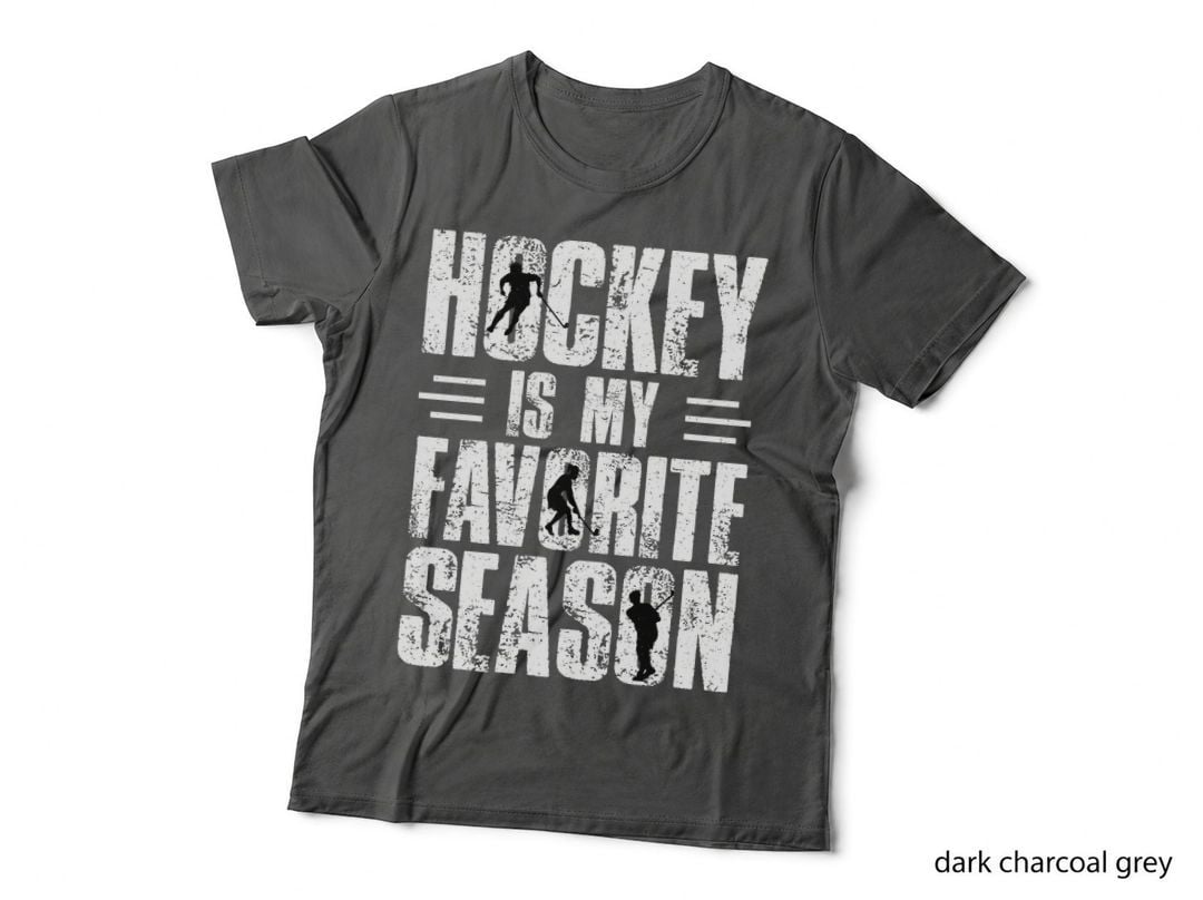 Hockey Is My Favorite Season Hockey T-Shirt, Hockey Players in Action Graphic