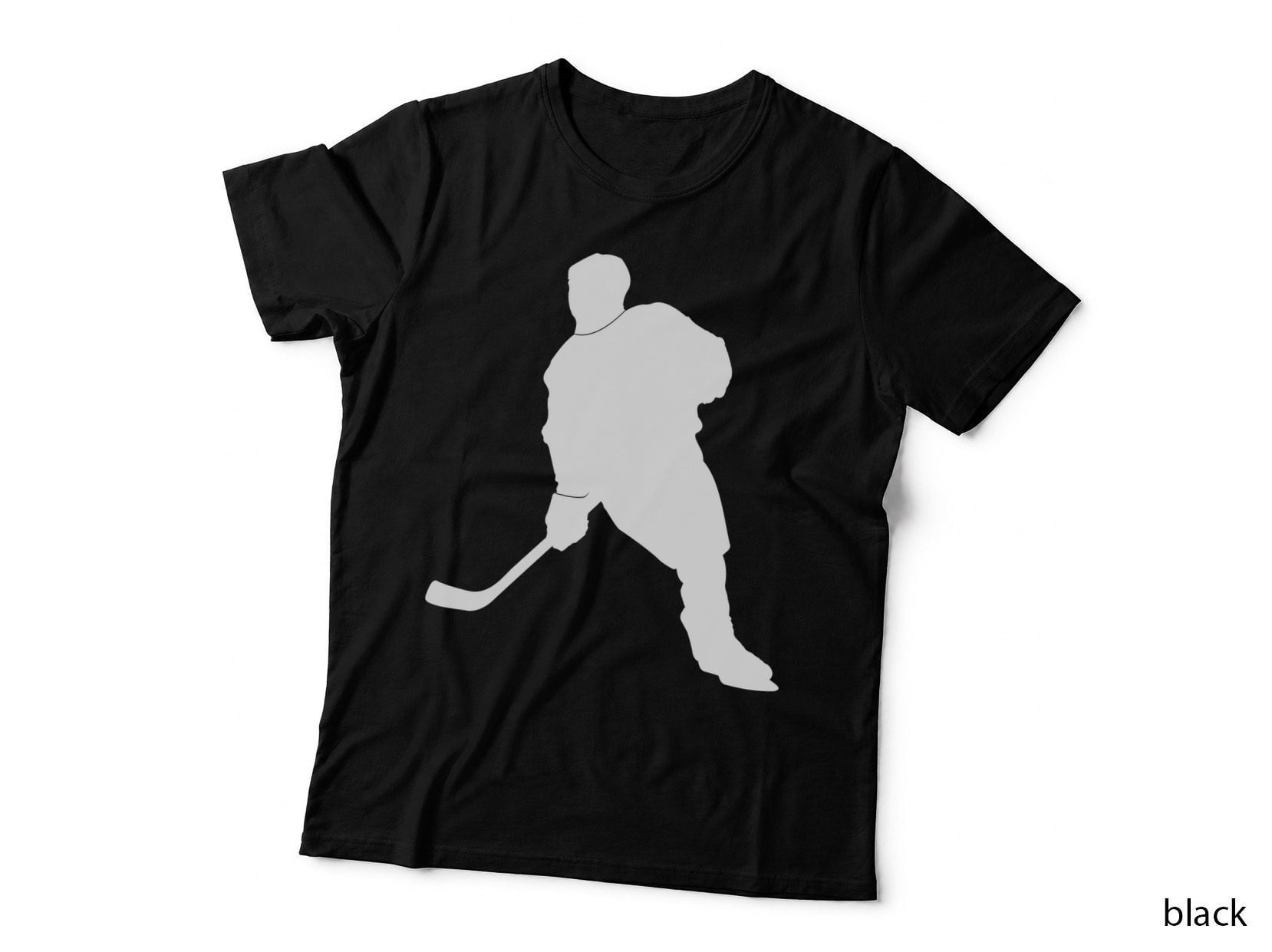 Hockey Player Silhouette Hockey Design T-Shirt, Hockey Graphic Tee