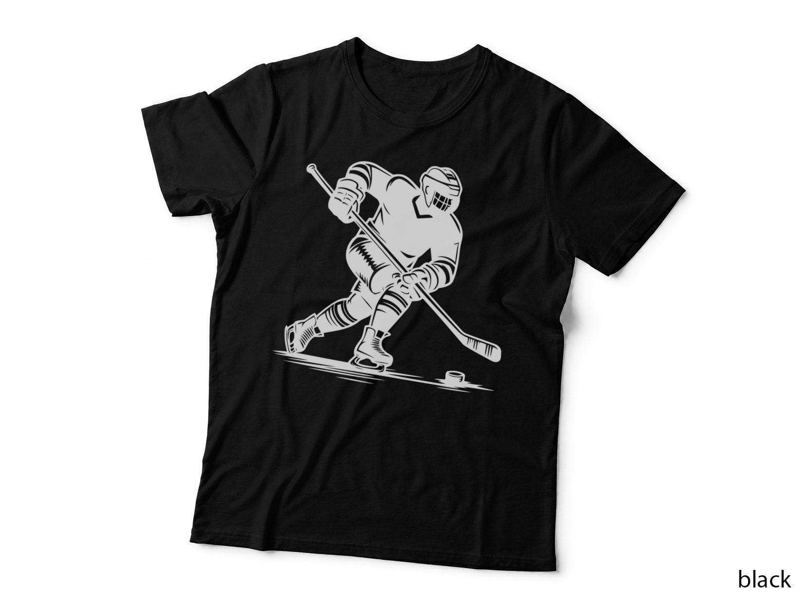 Ice Hockey Player Ready to Score Hockey T-Shirt, Hockey Graphic Tee