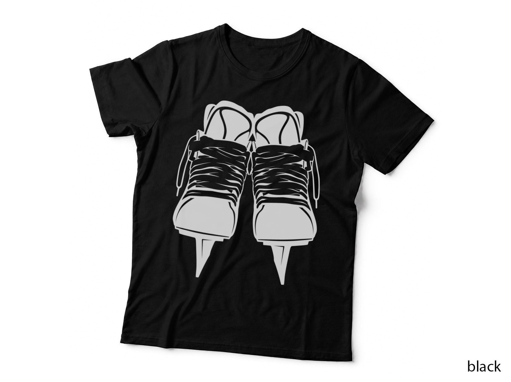 Ice Skates Hockey T-Shirt, Hockey Graphic Tee, Hockey Lover Shirt