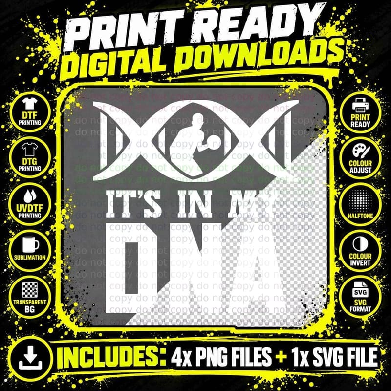 It's in My Dna Basketball T-Shirt, Basketball Player Png SVG Digital Bundle