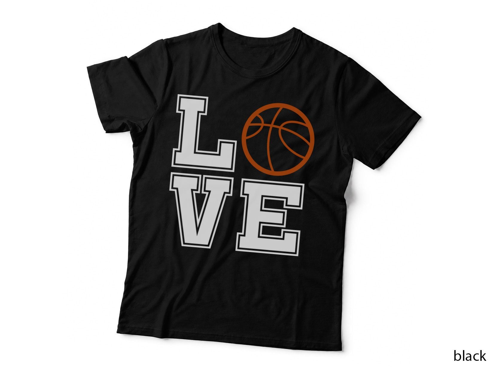 Love Basketball T-Shirt, Basketball-Themed Love Design Graphic Tee