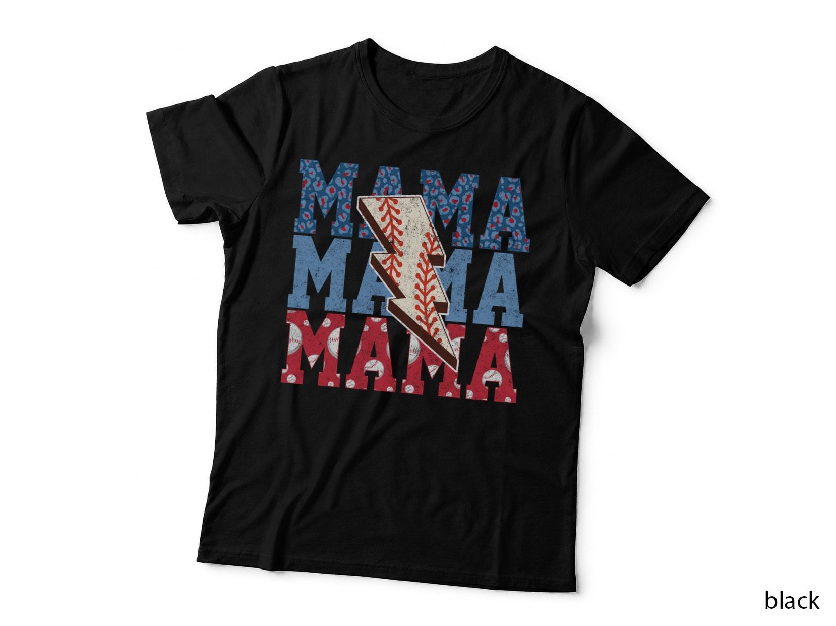 Mama Baseball T-Shirt, Baseball-Themed Graphic with Mama Graphic Tee