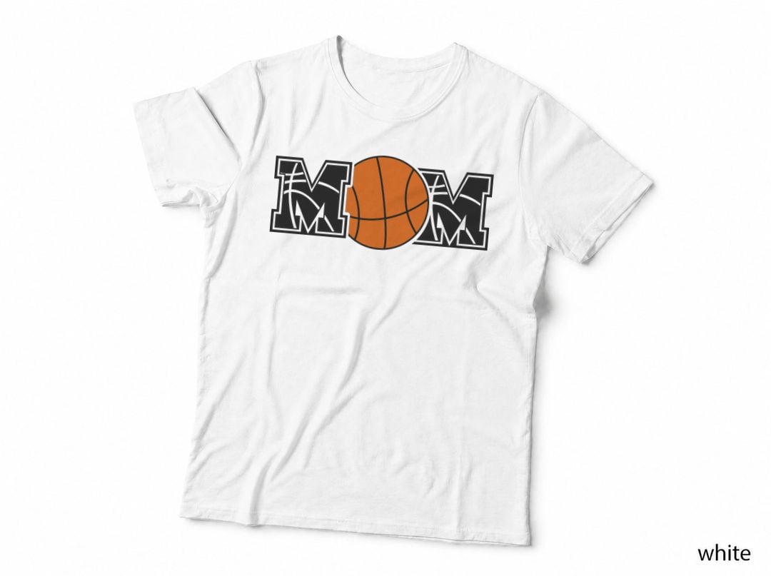 Mom Basketball T-Shirt, Basketball Mom Silhouette Graphic Tee