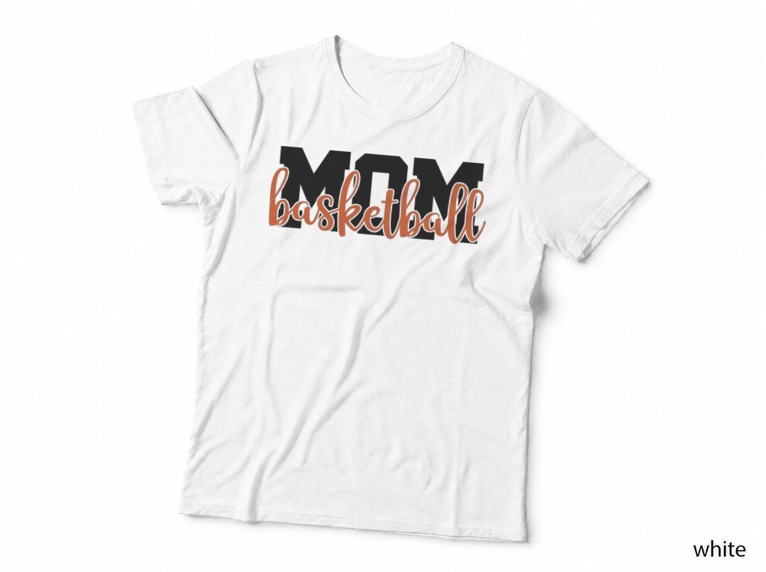 Mom Basketball T-Shirt, Basketball Mom Silhouette Graphic, Athlete Gift T-Shirt