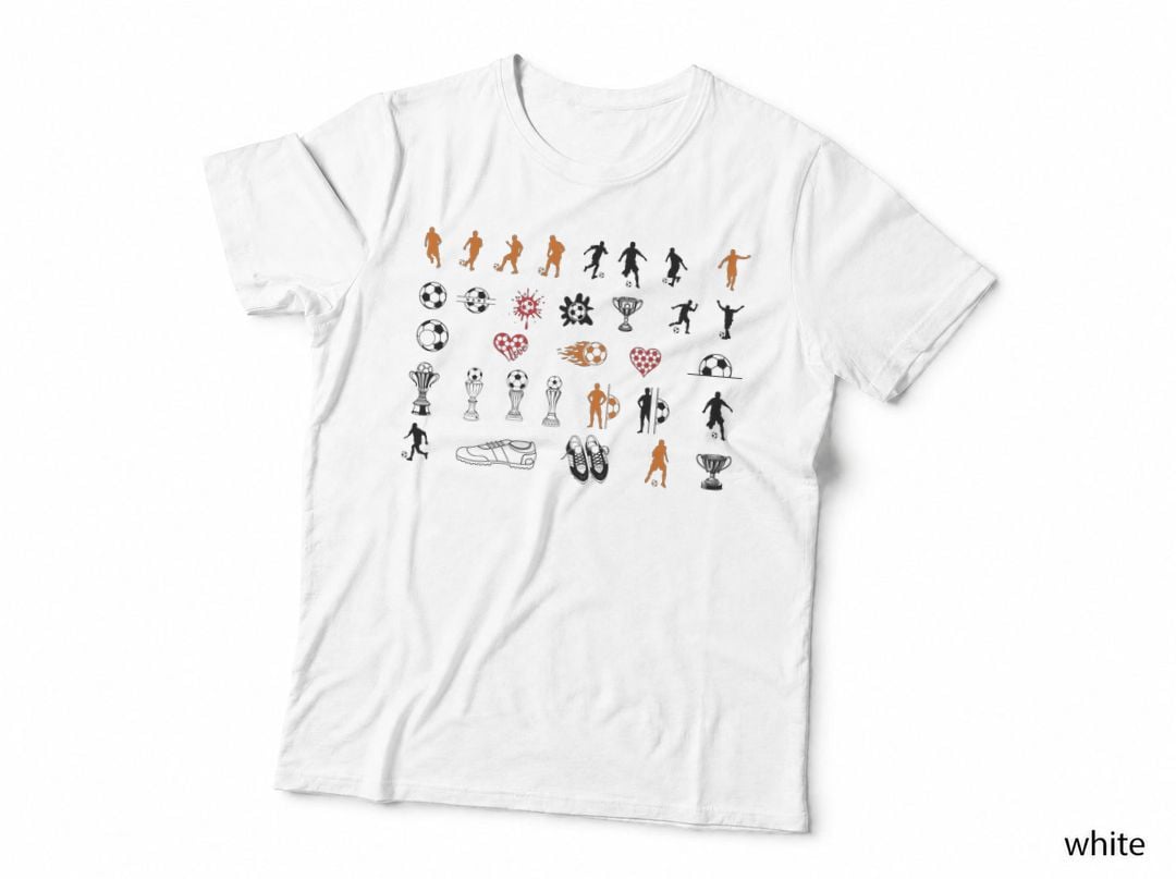 Name Soccer T-Shirt, Soccer Players & Trophies Graphic Tee, Soccer Gift Shirt