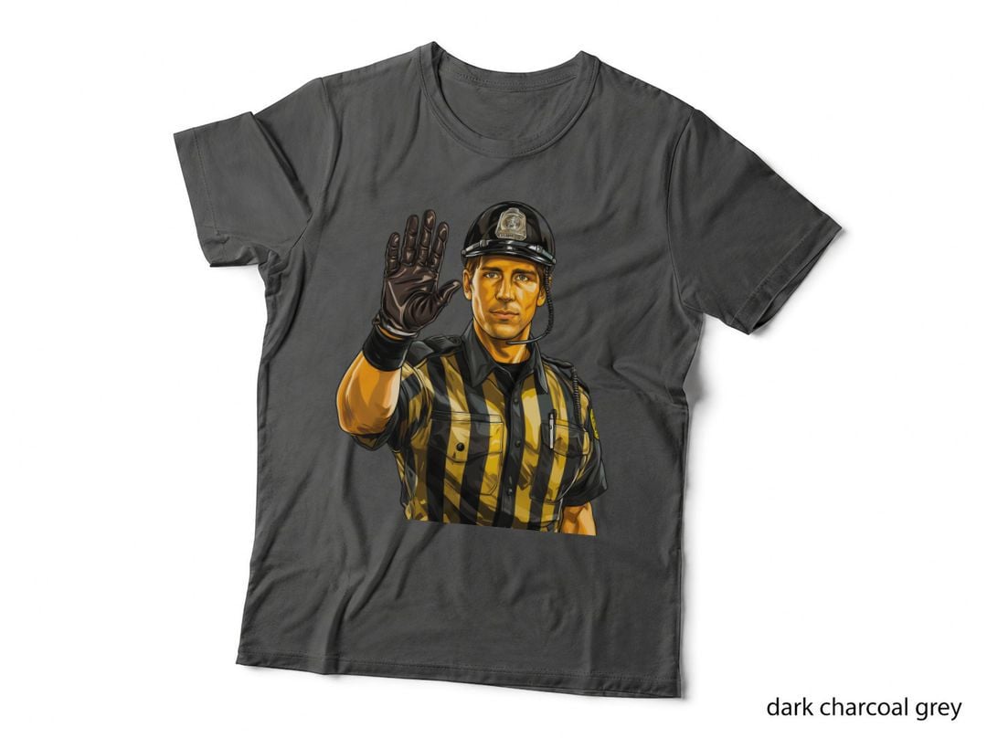 Police Officer Hand Gesture Football T-Shirt, Football Graphic Tee