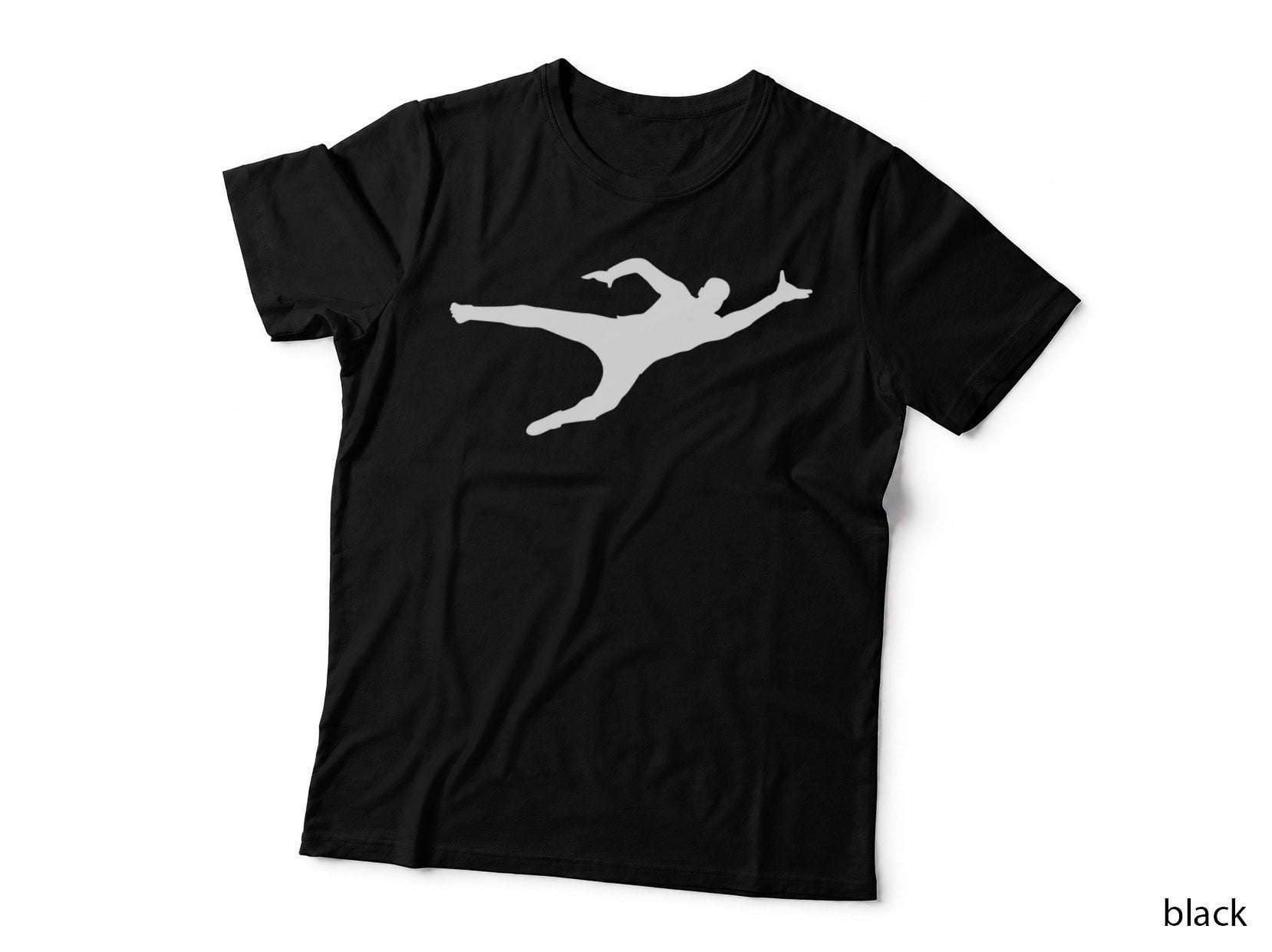 Running Athlete Silhouette Soccer Design T-Shirt, Soccer Graphic Tee