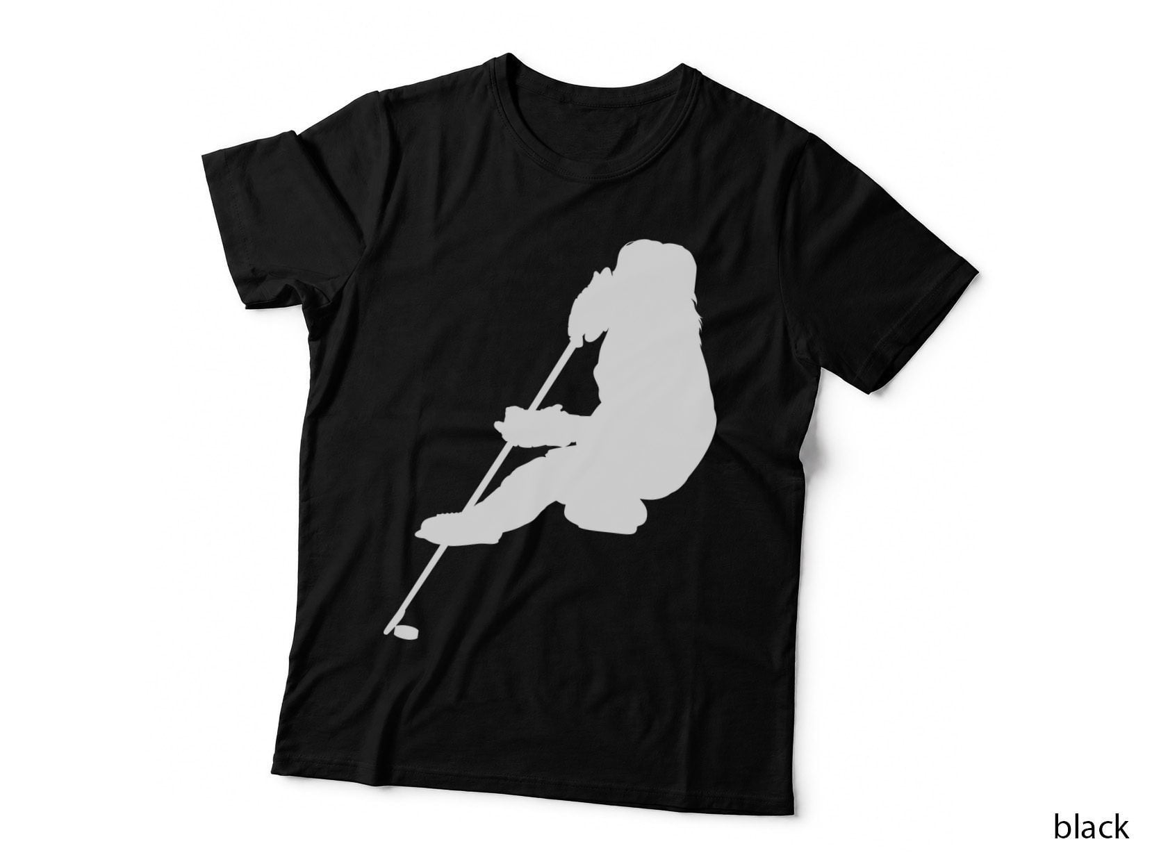 Silhouette of Child Playing Hockey T-Shirt, Hockey Graphic Tee