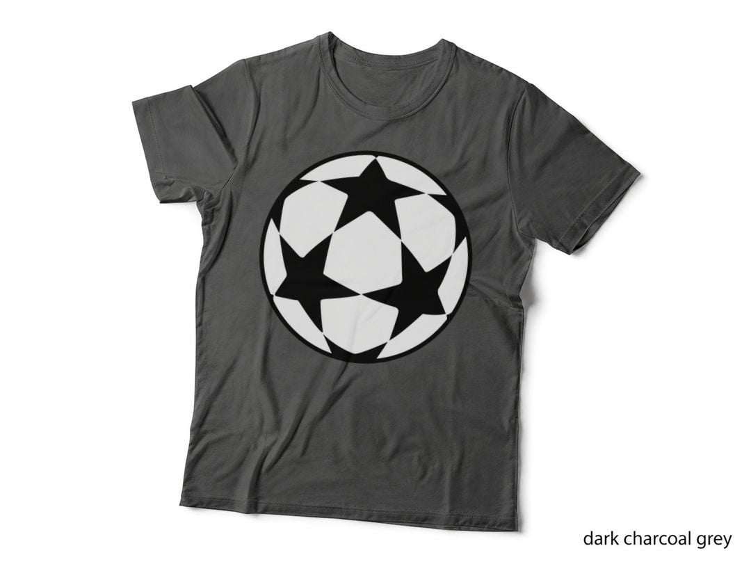 Soccer Ball Pattern with Stars Soccer T-Shirt, Soccer Graphic Tee